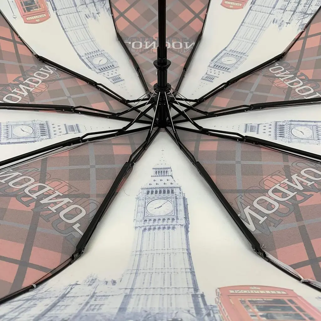 Женский складной зонтик полный автомат The Best 102 см разноцветный - фото 4