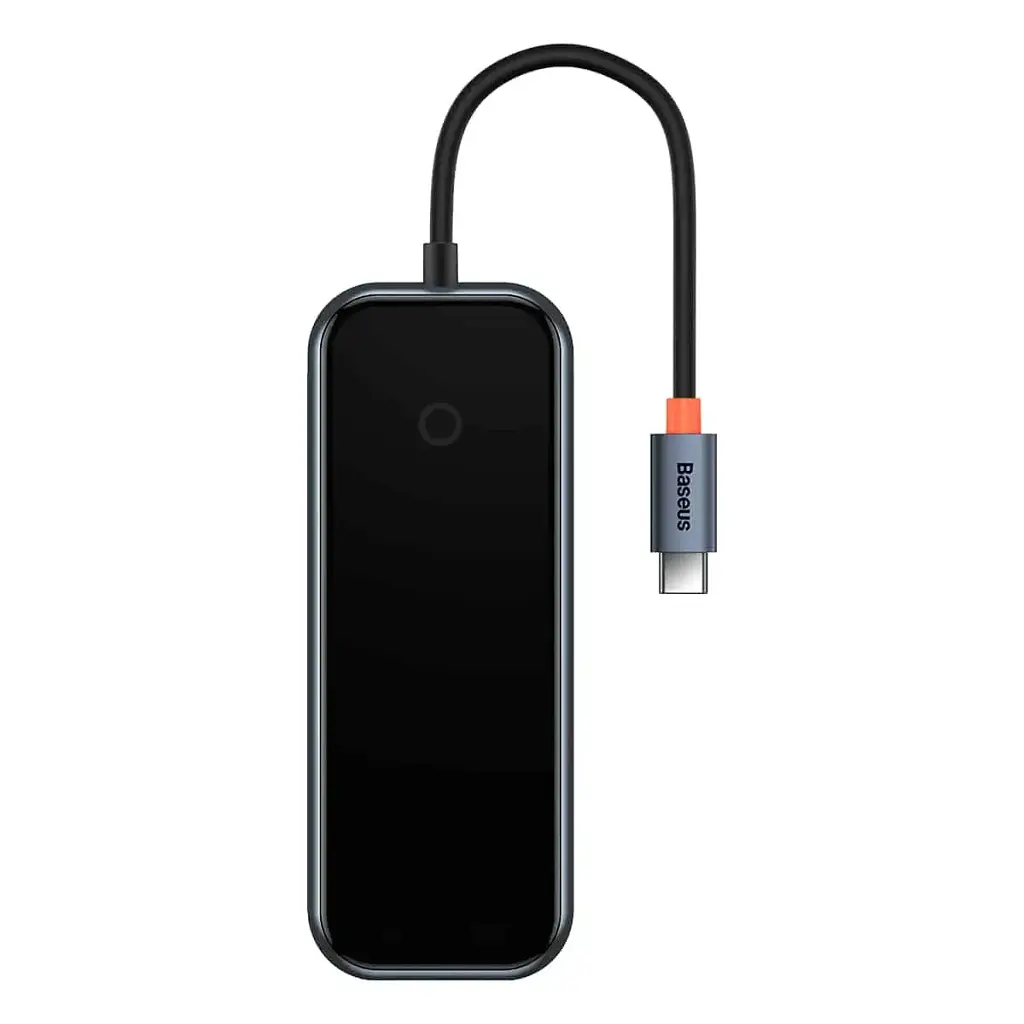 Хаб Baseus AcmeJoy 6-Port Type-CHUBtoHDXiaomi* 1+USB3.0*2+USB2.0*1+Type-C PD&Data* 1+RJ45*1 WKJZ010313 Dark Grey - фото 3