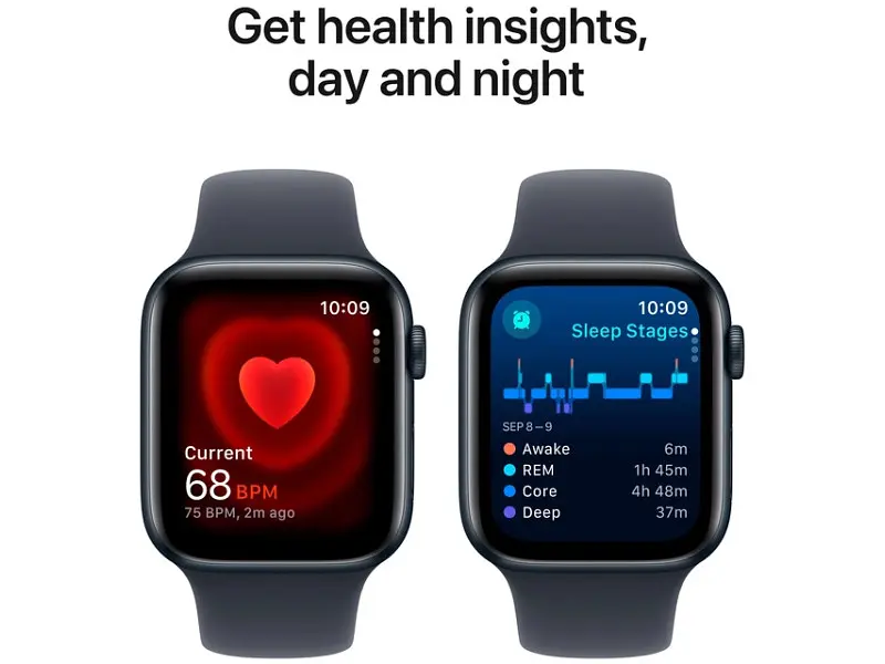 Смарт-годинник Apple Watch SE 2 GPS 40mm Midnight Alu. Case w. Midnight Sport Band - S/M (MXE73) - фото 5