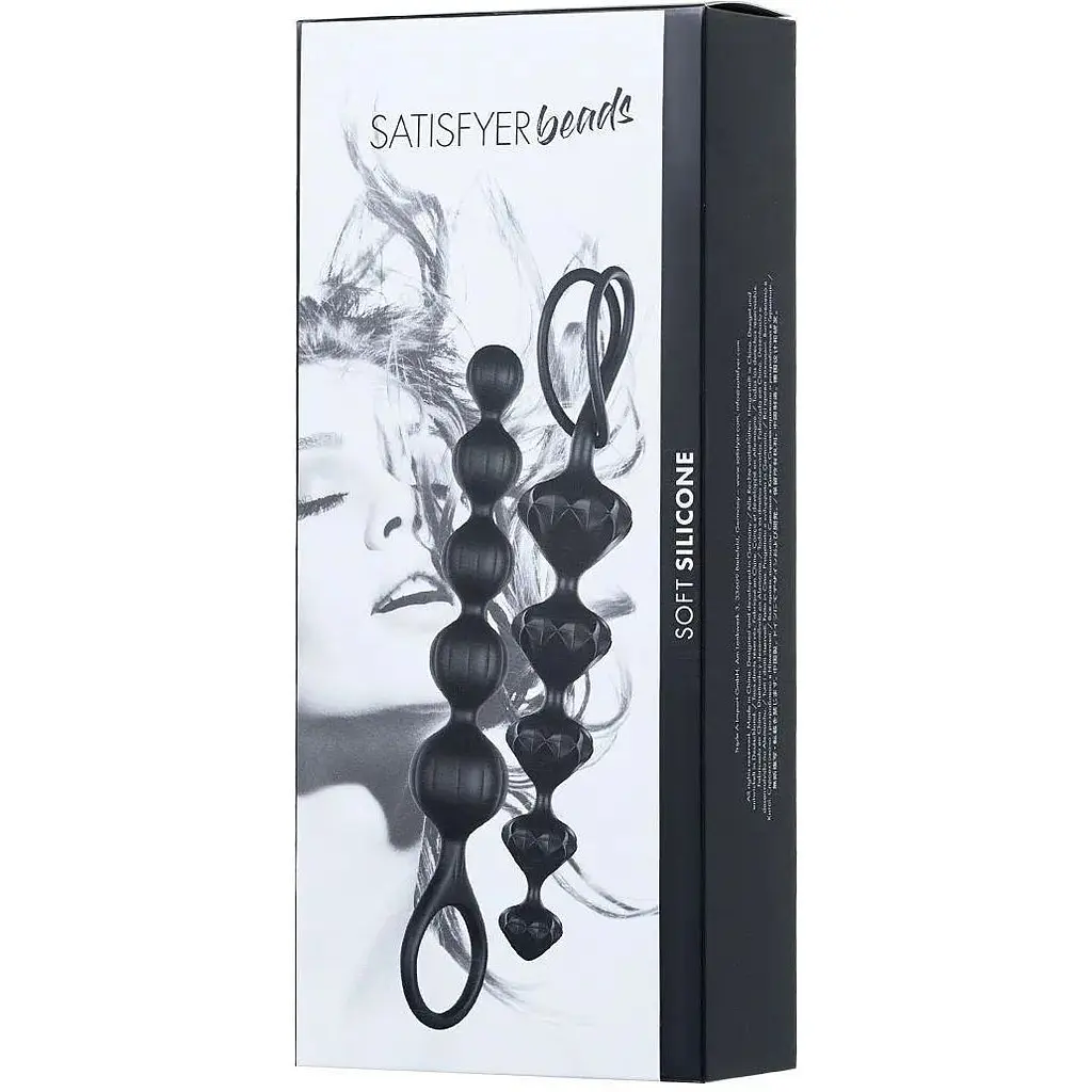 Набор анальных бус Satisfyer Beads Black силикон 3.3 см и 3.5 см - фото 5