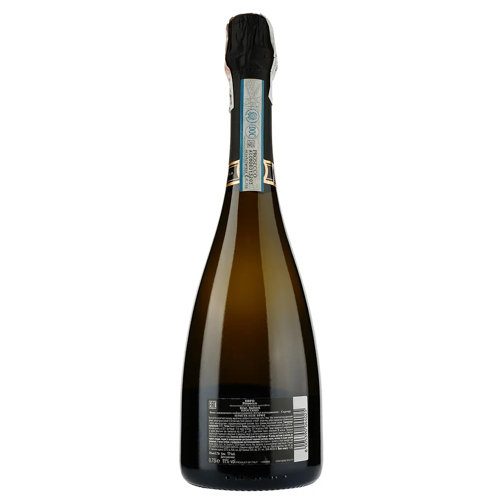 Ігристе вино Sartori Prosecco DOC brut, біле, брют, 11%, 0,75 л (789216) - фото 2
