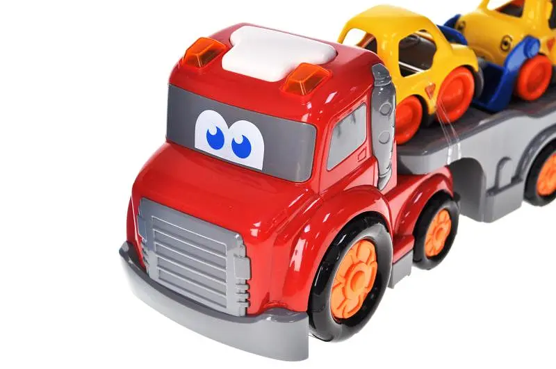 Іграшковий автовоз з машинками інерційний світлозвукові ефекти Busy City 7807, в коробці р.32x12x18 см YG Toys - фото 4