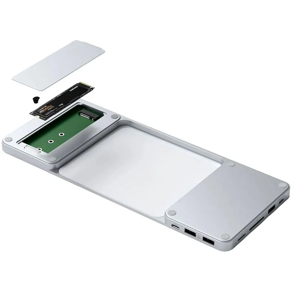 Адаптер Satechi Aluminum USB-C Slim Dock Silver for iMac 24 (ST-UCISDS) - фото 5