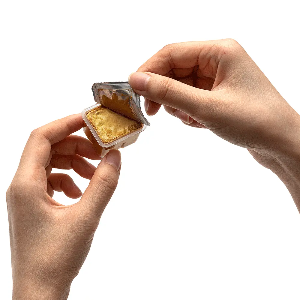 Набір гуашевих фарб Jelly Cup 18×30 мл Металіки жовтий пластиковий пенал HIMI (6974712454441) - фото 10