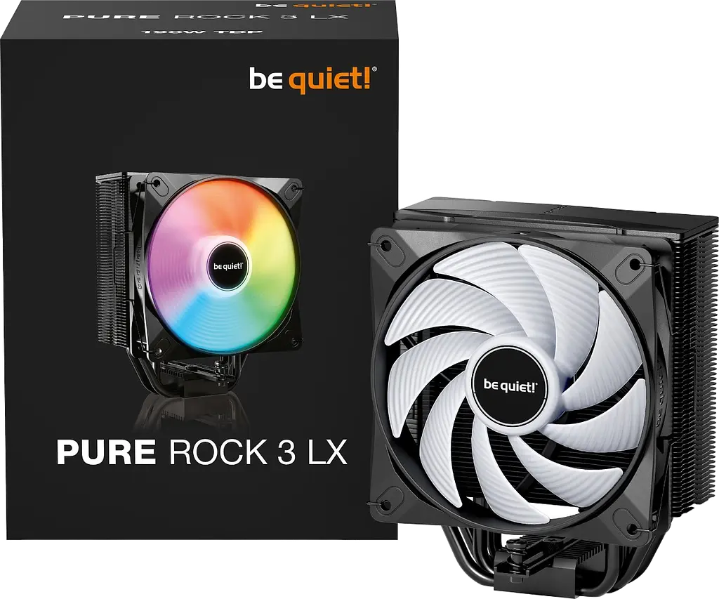 Повітряне охолодження be quiet! Pure Rock 3 LX ARGB Black (BK040) - фото 4