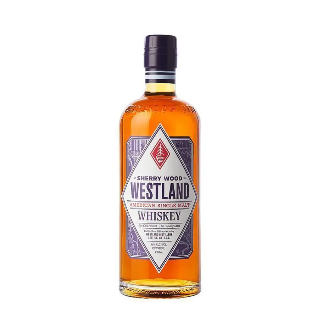 Віскі Westland Sherry Wood American Single Malt Whiskey 46% 0.7 л в  подарунковій коробці - фото 2