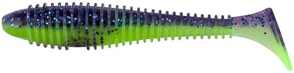 Силікон рибальський Keitech Swing Impact FAT 4.3" (6 шт/упак) ц:pal06 violet lime berry (1551.08.94)