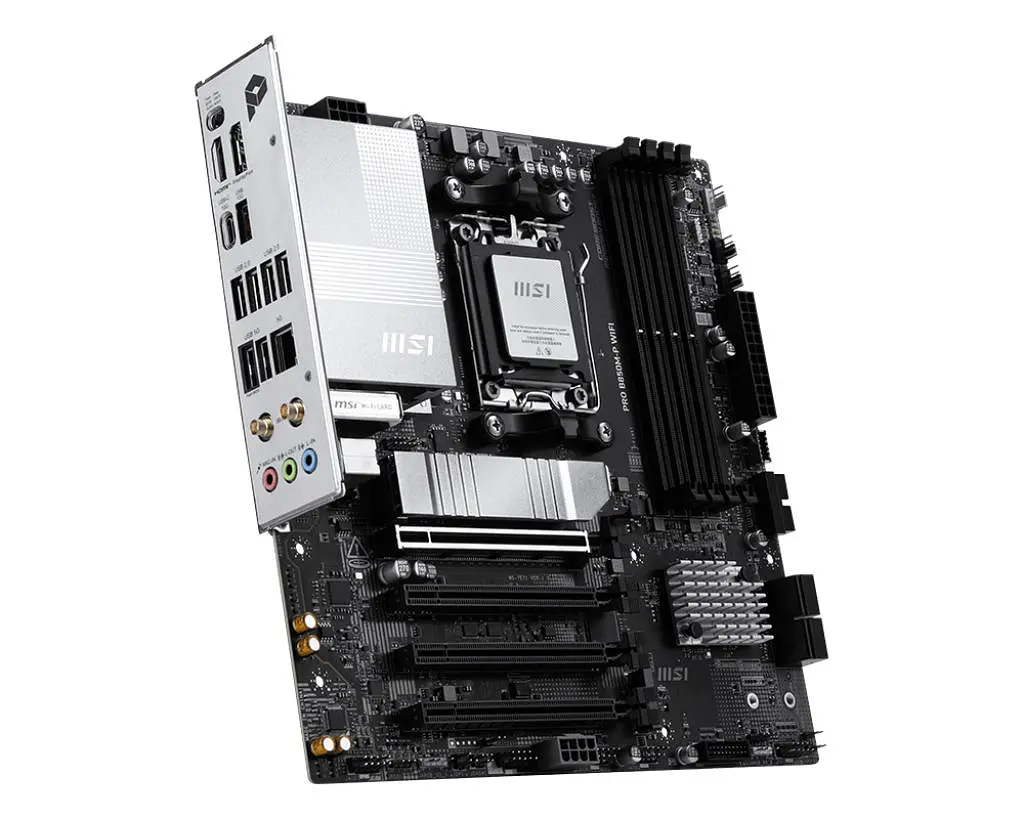 MSI Материнська плата PRO B850M-P WIFI sAM5 B850 4xDDR5 M.2 HDMI DP WiFi BT mATX - фото 3
