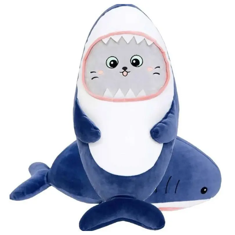 Детская мягкая игрушка "Кот в костюме акулы" K15252, размер 25 см - фото 2