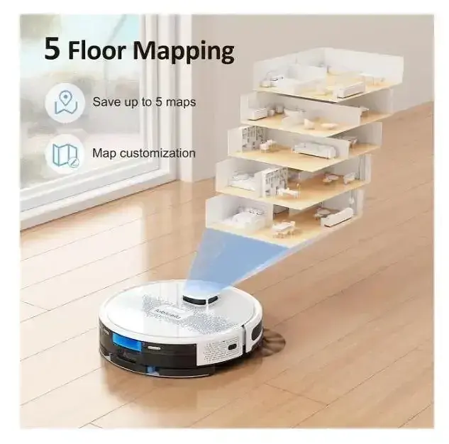 Робот-пылесос моющий Lubluelu SL60D білий - фото 3