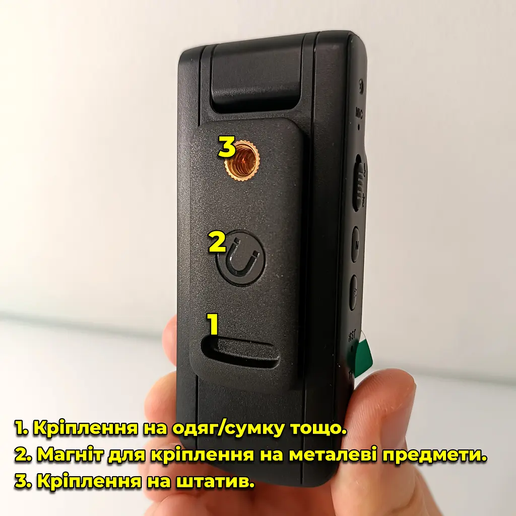 Нагрудна міні боді камера L11 FullHD 1080p / нагрудний відеореєстратор - фото 7