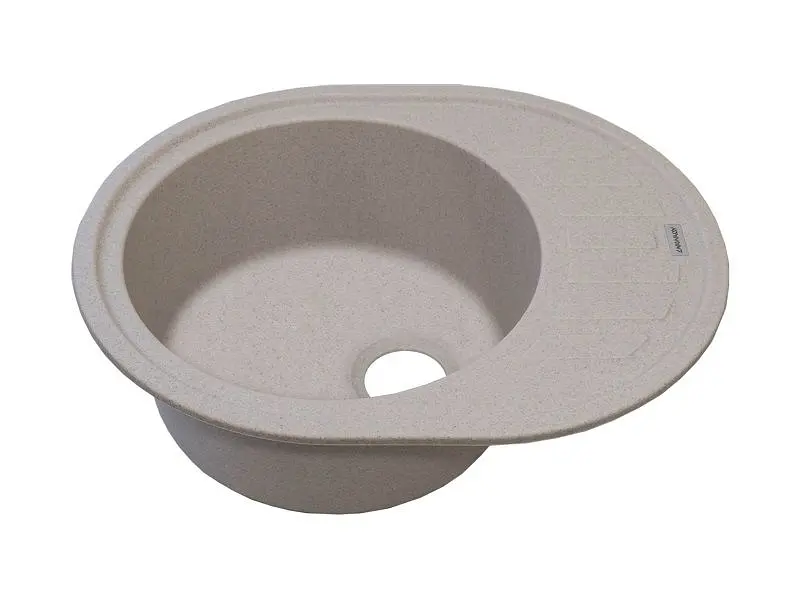 Кухонна мийка Adamant OVUM terra 615x495x200 мм, з крилом 61,5 см - фото 2