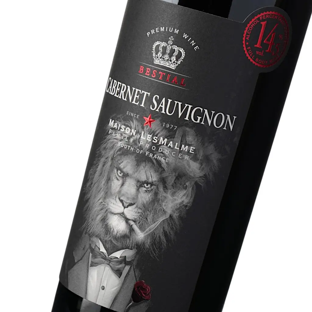 Вино Bestial Cabernet Sauvignon IGP Pays D'Oc, червоне, сухе, 0,75 л - фото 5