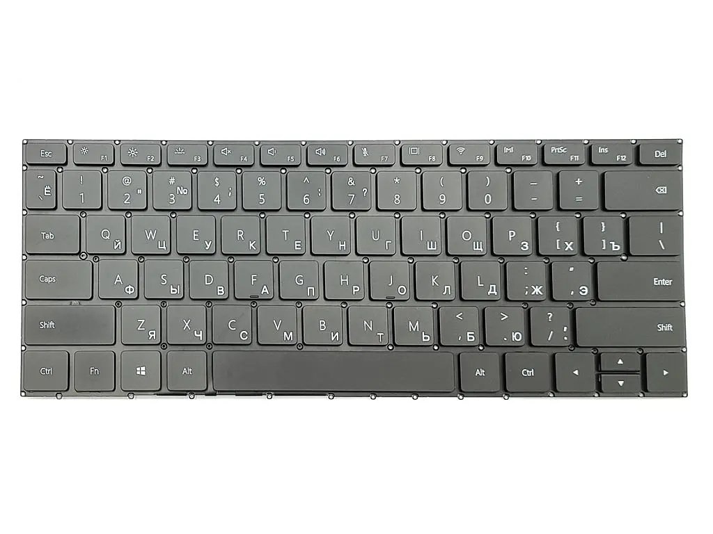 Клавіатура для Huawei MateBook 13 W19 HN-W19R HN-W19L WRT-W09 WRT-W19 W29 (RU Black з підсвічуванням). Оригінал - фото 3