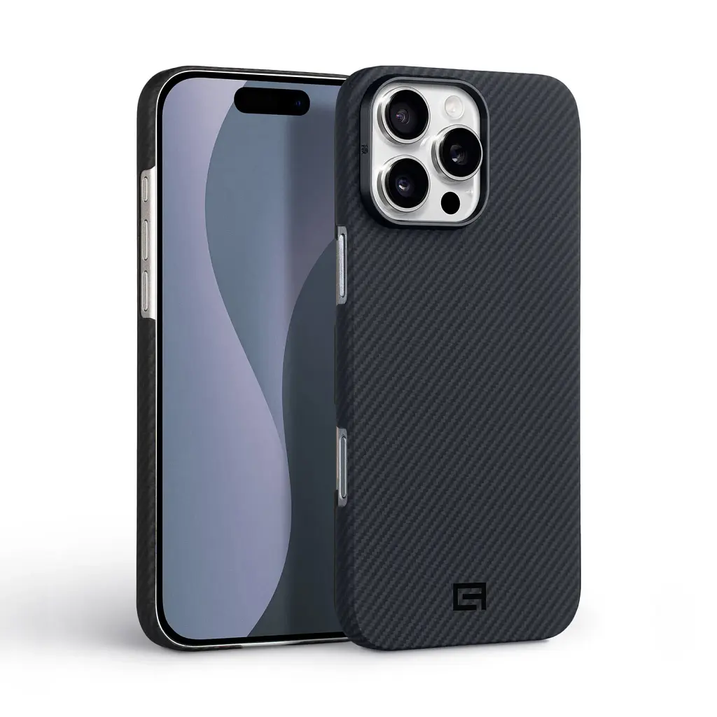 Чохол ArmorStandart BlackIcon Aramid Twill MagCase для Apple iPhone 16 Pro Max Black - фото 2