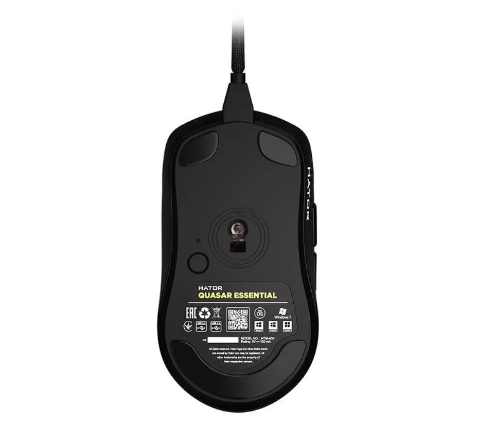 Ігрова миша Hator Quasar Essential ESports Gaming 6200 DPI 30G Black - фото 6