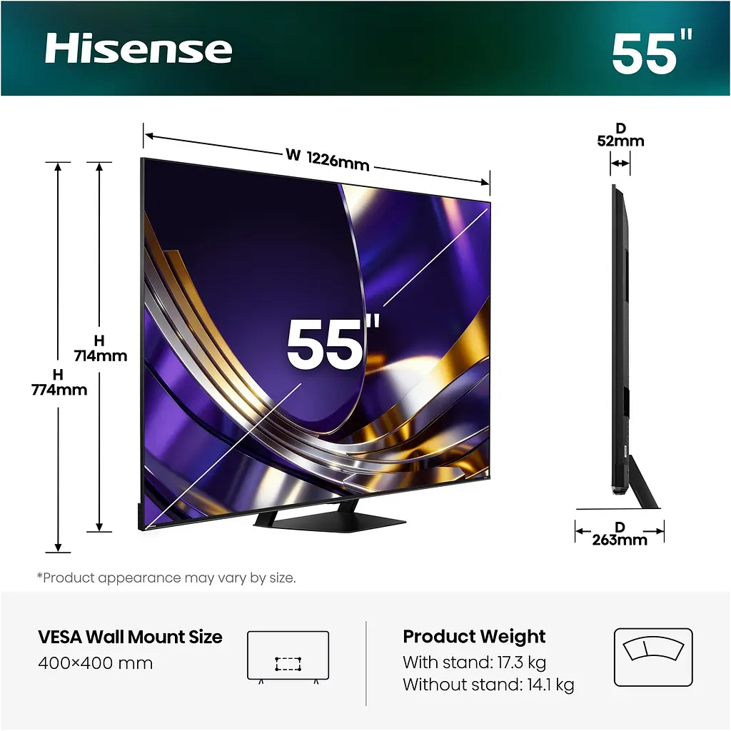 LED-телевізор Hisense 55U7S PRO (7263487) - фото 8