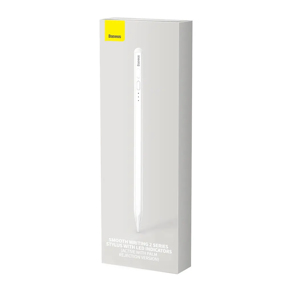 Стилус Baseus Stylus Smooth Writing Stylus with LED Indicators Active SXBC060402 белый - фото 4