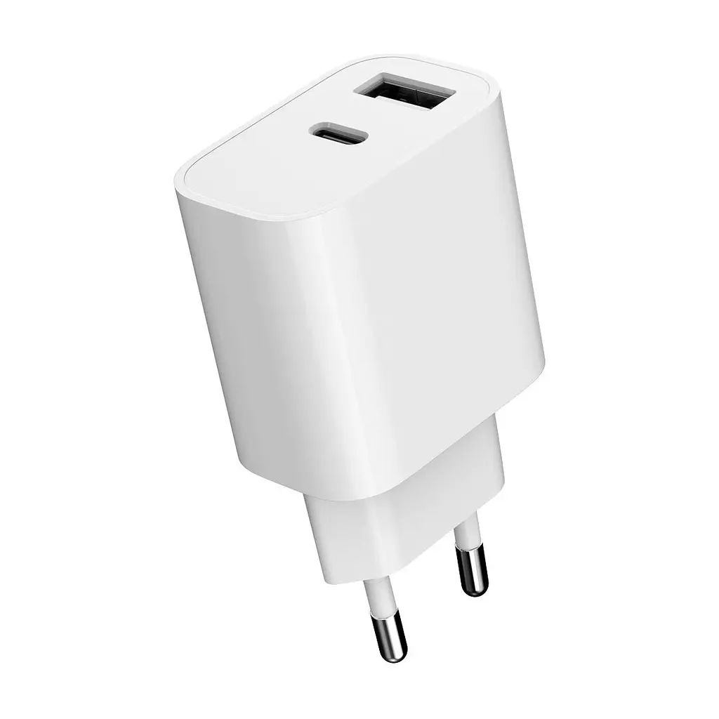 Зарядний пристрій Gembird 1xUSB-A+1xUSB-C 5V/2.4A (12W) white (TA-UC-2AC12-01) - фото 5