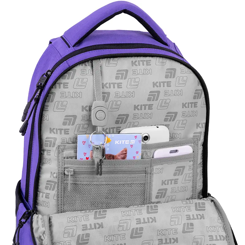 Рюкзак для старшої школи Kite Education teens 2587M HK-1 Фіолетовий (HK26-2587M-1) - фото 14