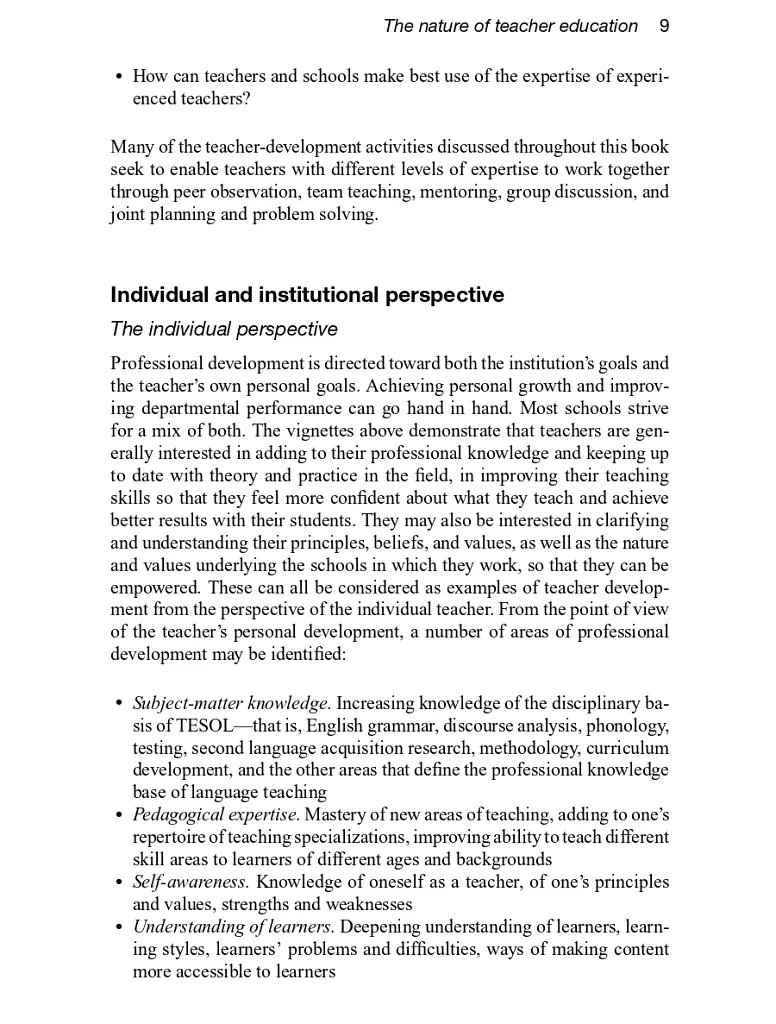 Professional Development for Language Teachers. Strategies for Teacher Learning - фото 10