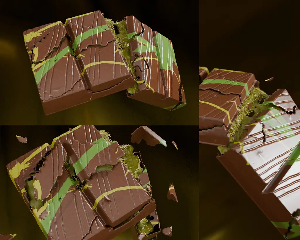 Шоколад молочний Mardinni Dubai Chocolate з кунафа та фісташковим кремом 200 г - фото 2
