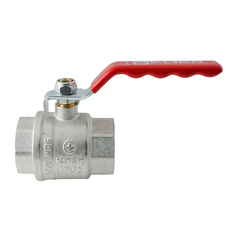 Кран кульовий Ггв Koer Extreme KE.214-40 - 1 1/2" FF ручка "важіль" червона KR5748 - фото 3