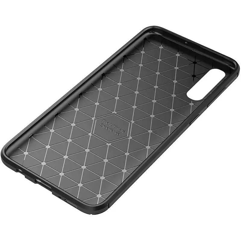 Чохол-накладка Toto TPU Carbon Fiber 1.5 mm Case Samsung Galaxy A70 Coffee - фото 4