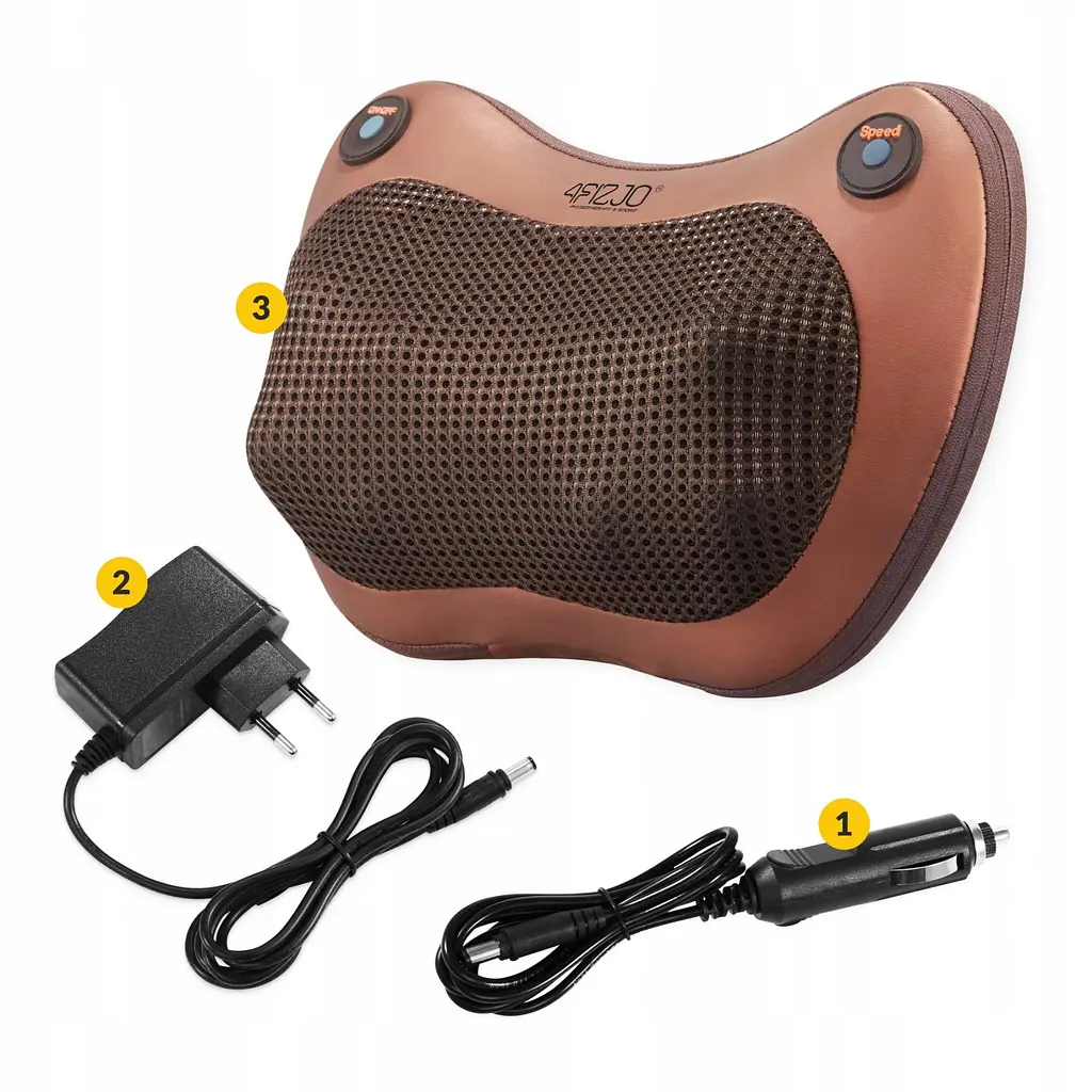 Подушка-масажер 4FIZJO Shiatsu Pro+ 4FJ0561 Brown (P-5907739319166) - фото 9