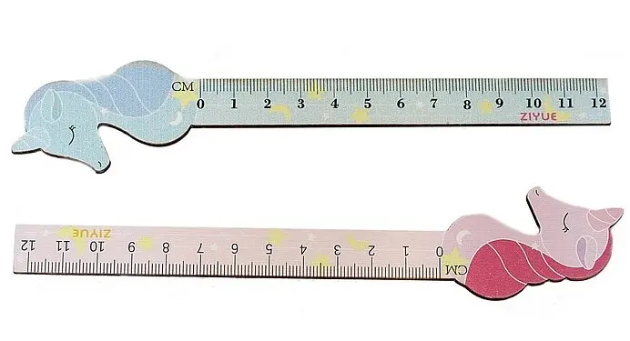 Лінійка дерев’яна фігурна Одноріг, 12 см - фото 2