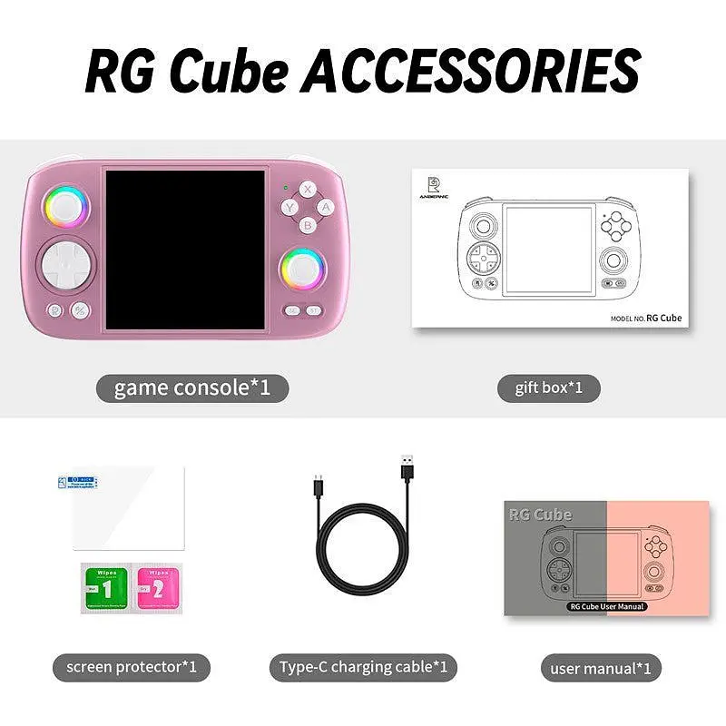 Ретро ігрова приставка Anbernic RG Cube 128GB Purple [109011] - фото 3