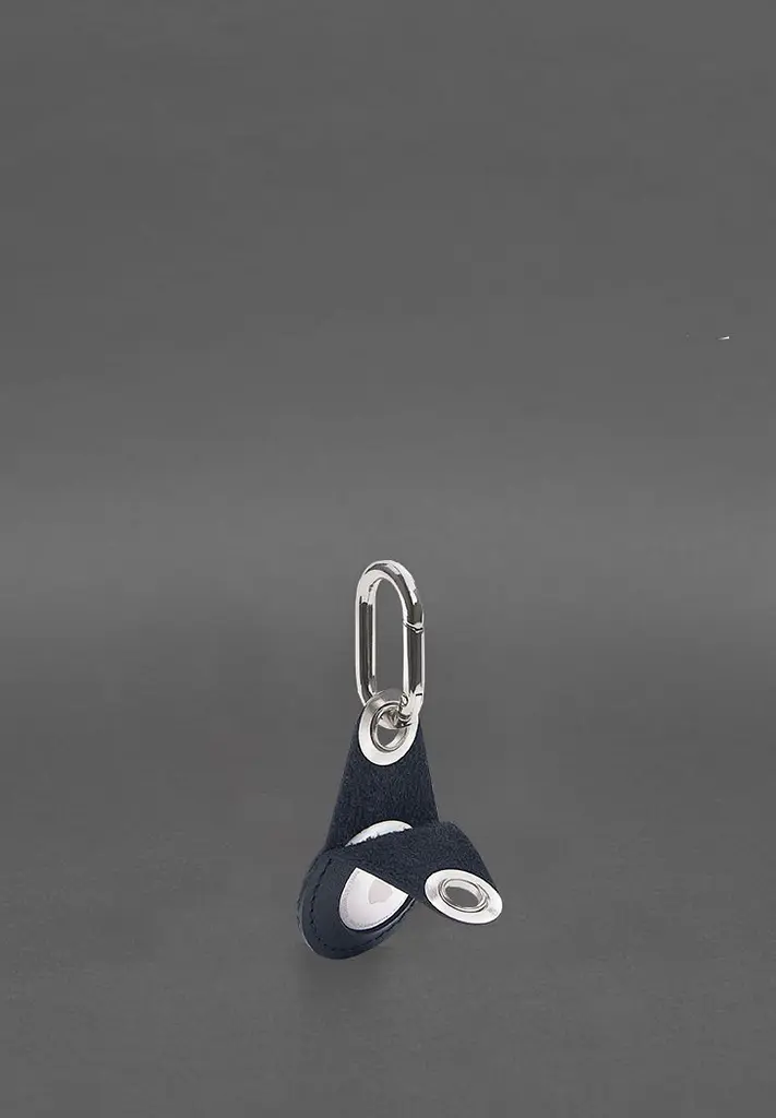 Кожаный чехол для Apple AirTag Синий - фото 4