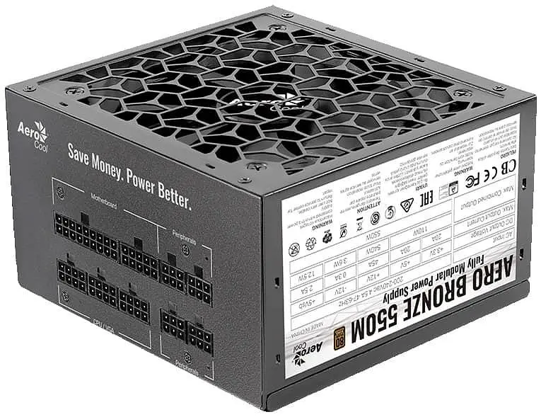 Блок питания Aerocool Aero Bronze 550M Fully Modular 550W (ACPB-AR55AEC.1M) Б/у,U1 - фото 4