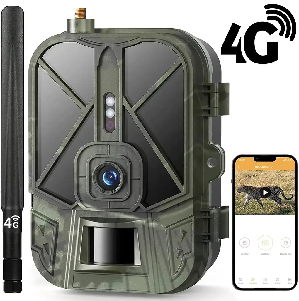 Фотоловушка 4G камера для охоты с аккумулятором 8000 мАч Suntek HC-940Pro, передача 4К видео на смартфон (100968) - фото 2