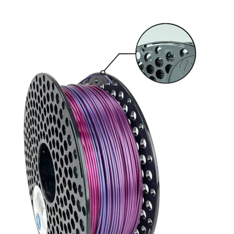 Пластик для 3D-принтера AzureFilm PLA SILK 1,75mm 1kg Rainbow Candy (FL171-3461) - фото 2