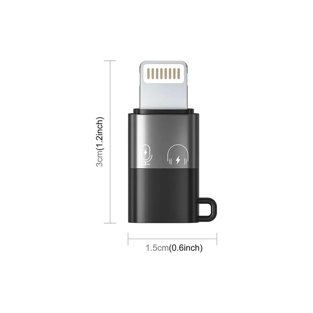 Переходник USB-C F to Lightning M charger-audio XoKo (AC-029) - фото 2