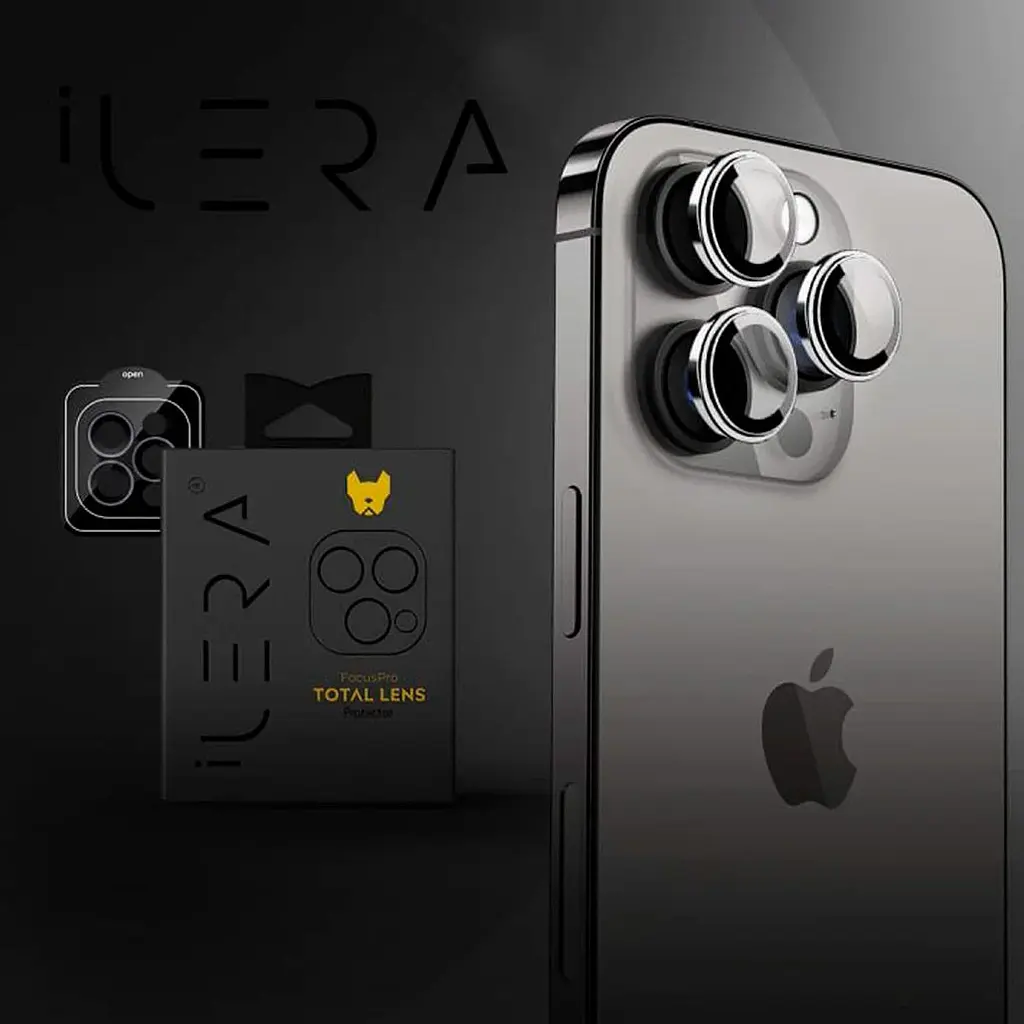 Захисне скло на камеру iLera FocusPro Lens для Apple iPhone 15 Pro/15 Pro Max Black Titanium (iLFPGR10) [95072] - фото 5