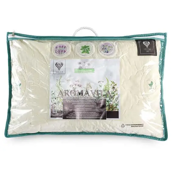 Подушка Ideia Aromavita с гречаною лузгою 50х70. Organic Collection (8-29869) - фото 3