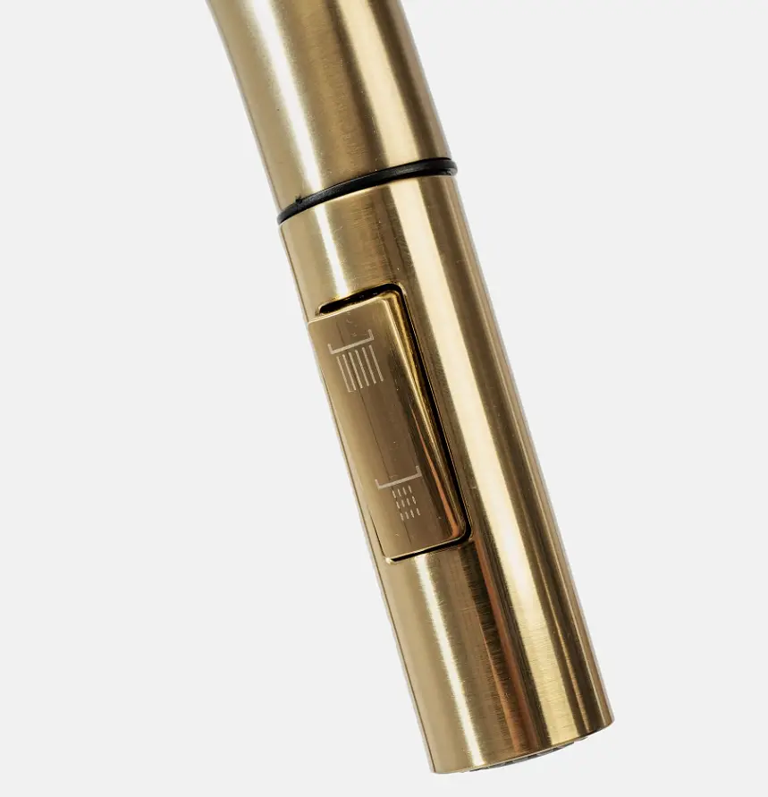 Змішувач для кухні на дві води Rea Eco Fresh із висувним виливом brushed gold REA-B7596 - фото 5