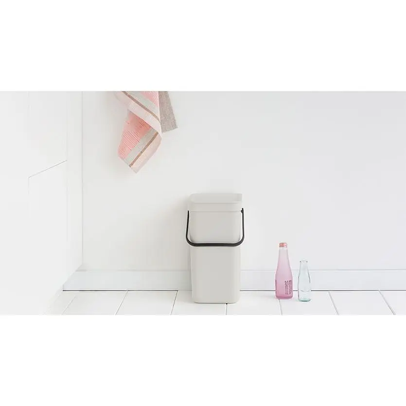Ведро мусорное Brabantia Sort&Go 12 л светло-серое (213281) - фото 6