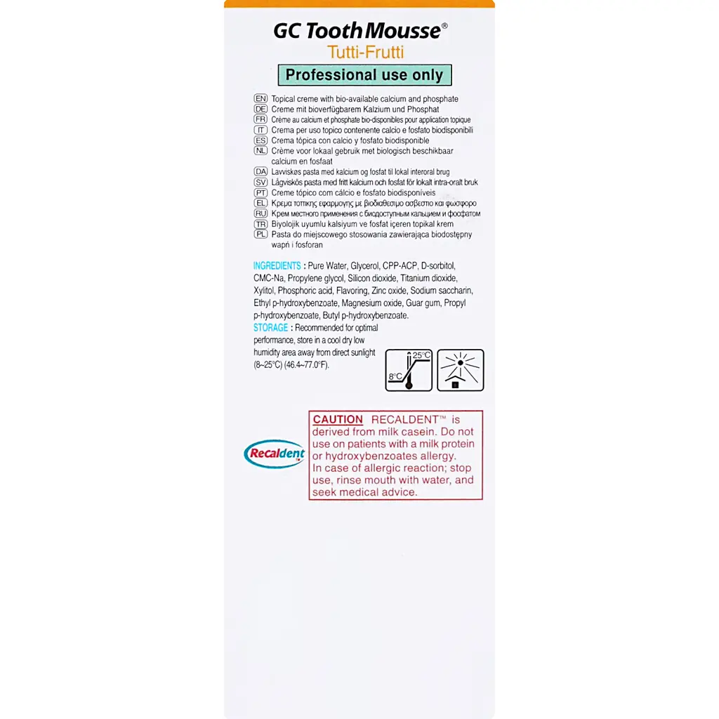 Уцінка. Крем для зубів GC Tooth Mousse Tutti-Frutti 35 мл  - фото 3
