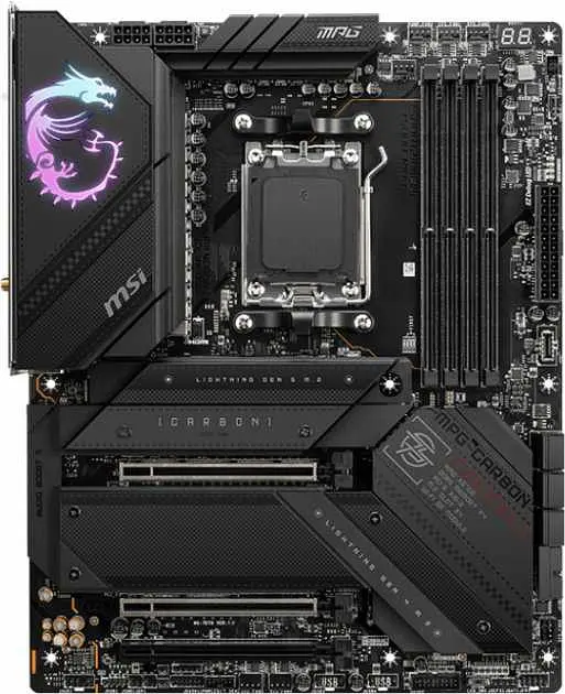 Материнська плата MSI MPG X670E CARBON WIFI (MPG X670E CARBON WIFI) (Socket AM5, AMD X670E, ATX) Б/в