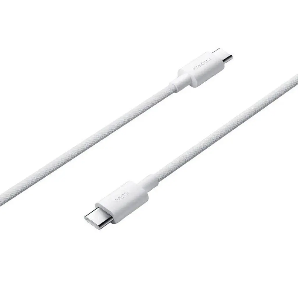 Кабель Xiaomi Braided Cable Type-C to Type-C 3A 1m BHR0878GL White - фото 3