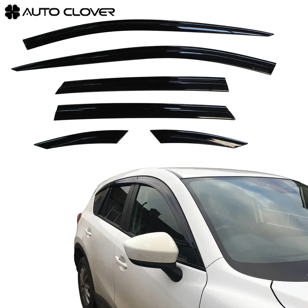 Дефлектори вікон вітровики для Mazda CX-5 2012-2017 6 шт (Auto Clover)