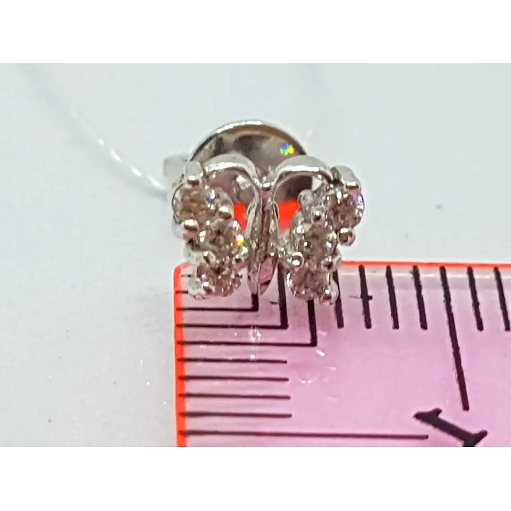 Золотые серьги-пуссеты Империя золота с фианитами. СП100БИ - фото 4