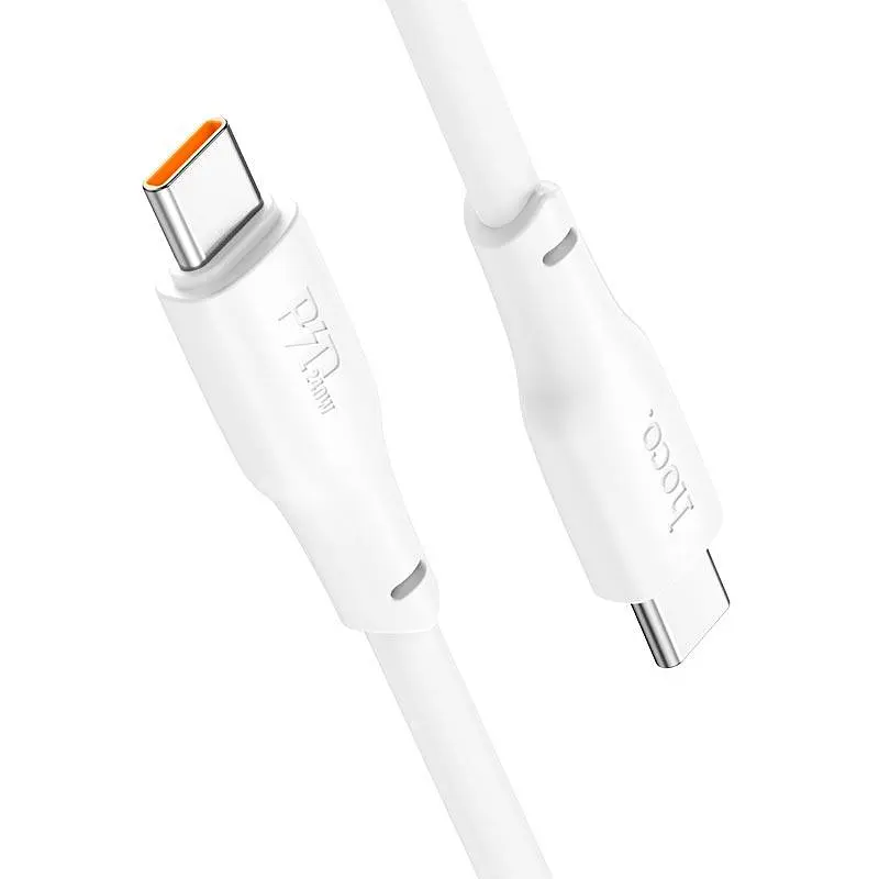 Кабель HOCO X93 240W USB-C — USB-C 2 метра белый - фото 3