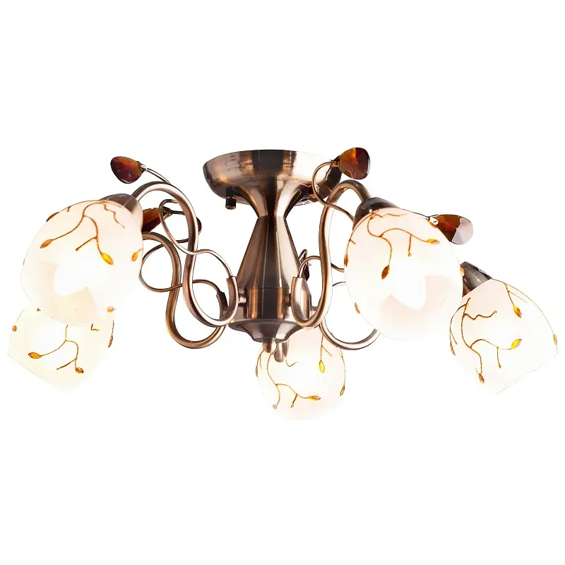 Люстра потолочная Brille классическая E14 60W G (LK-167C/5) - фото 2