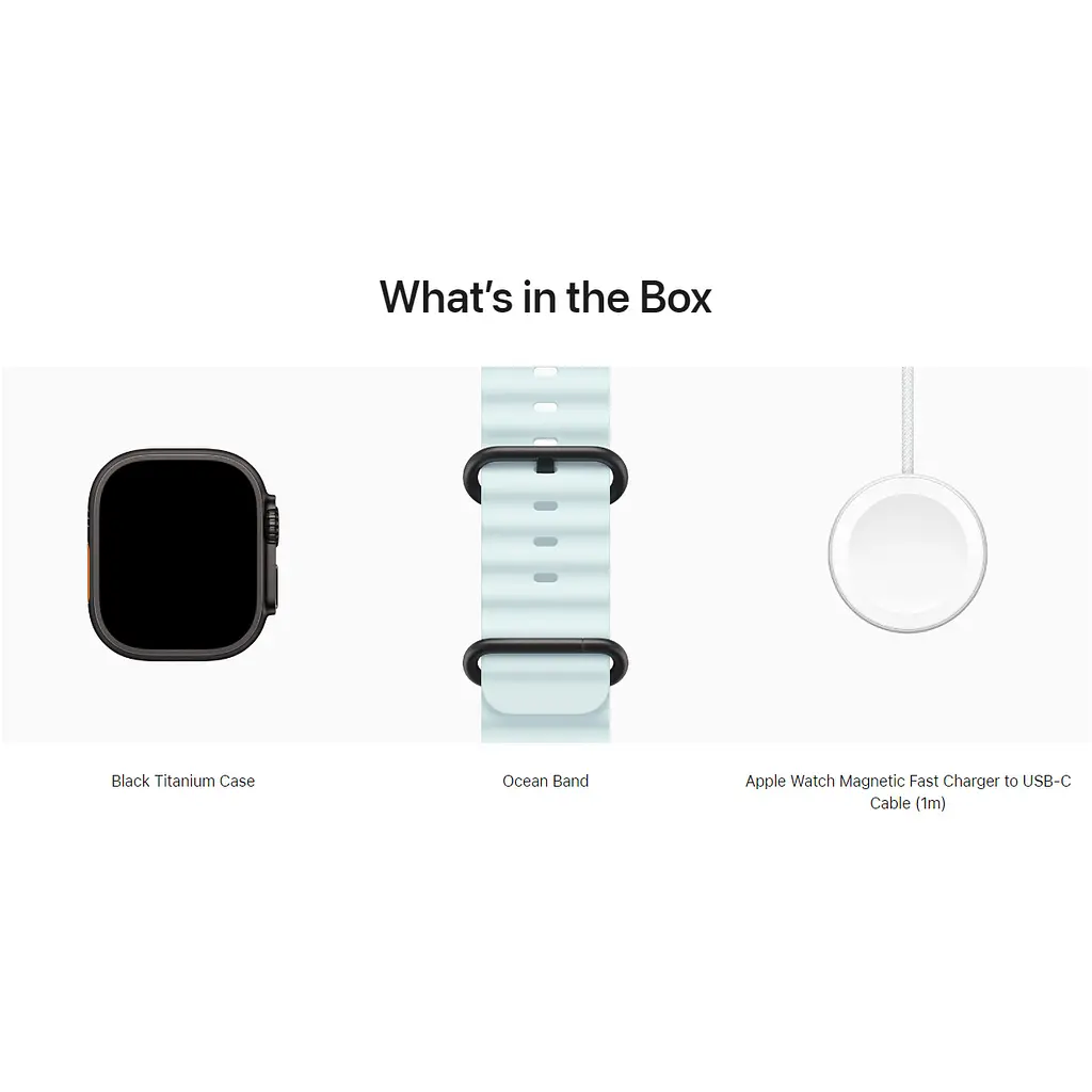 Смарт-часы Apple Watch Ultra 2 49mm Black Titanium Case with Ice Blue Ocean Band [MYTC3+MYP83] [114882] - фото 4
