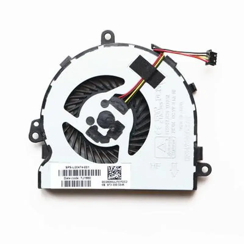 Вентилятор ноутбука HP Pavilion 15-da/db/dr,250/255 G7,5V,0.4A,4pin (A48429) - фото 2