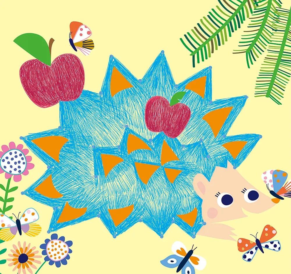 Набір для творчості Avenir Джунглі 3 в 1, розмальовка з міні-іграми (CH201741) - фото 9